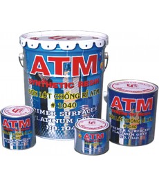 ATM   SƠN LÓT CHỐNG RỈ XÁM # 1040   SYNTHETIC RESIN   PRIMER SUFACER PLATINUM GREY No.1040